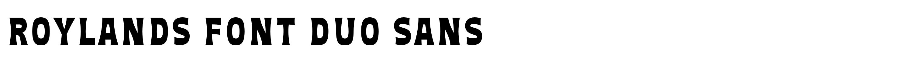 Roylands Font Duo Sans